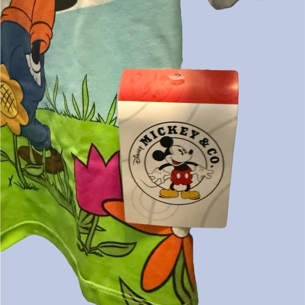 Mickey Mouse & Goofy Crop Top Shirt - Picture 3 of 3